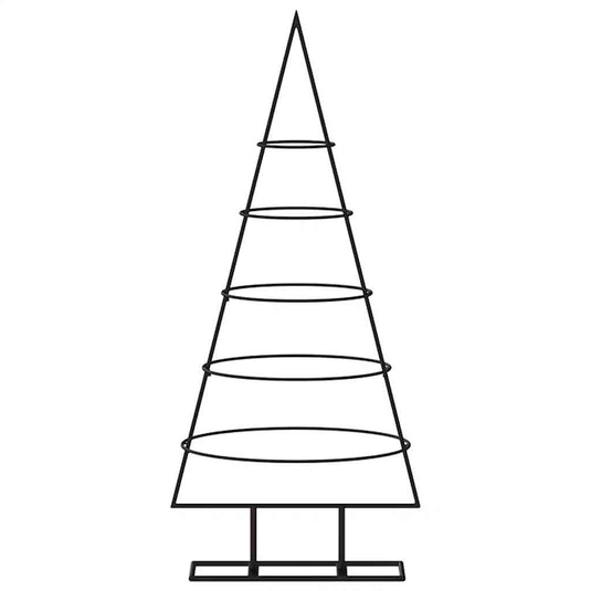 Vidaxl kerstdecoratie kerstboom 90 cm metaal zwart