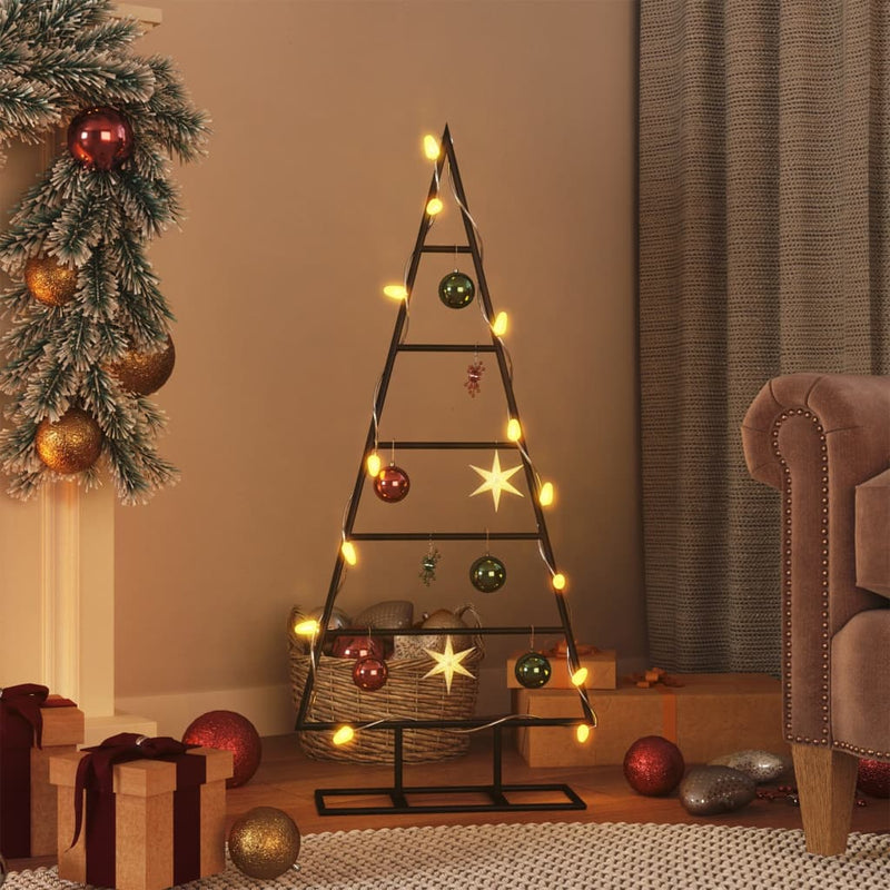 Afbeelding laden in galerijviewer, Vidaxl kerstdecoratie kerstboom 90 cm metaal zwart
