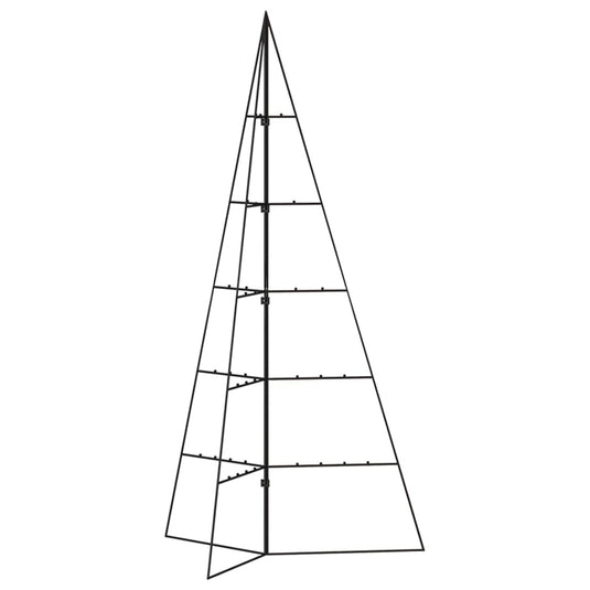 Vidaxl kerstdecoratie kerstboom 100 cm metaal zwart