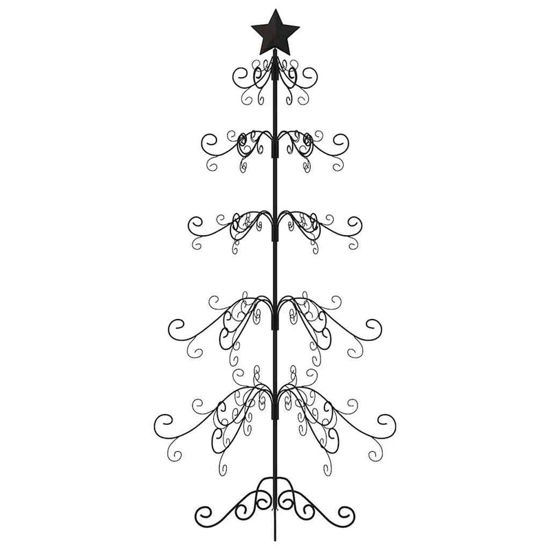 Afbeelding laden in galerijviewer, Vidaxl kerstdecoratie kerstboom 150 cm metaal zwart

