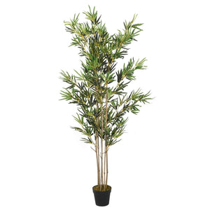 Vidaxl kunstplant bamboe 1380 bladeren 200 cm groen