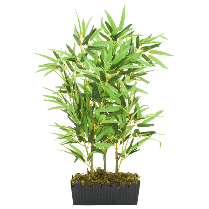 Laden Sie das Bild in Galerie -Viewer, Vidaxl kunstplant bamboe 500 bladeren 80 cm groen
