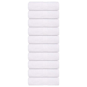 Vidaxl washandjes frogn 10 st 15x21 cm 360 g m² wit