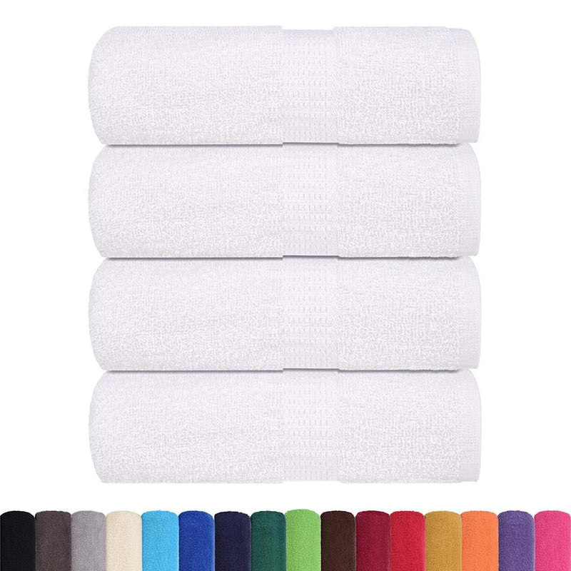 Load image into Gallery viewer, Vidaxl washandjes frogn 4 st 30x30 cm 360 g m² wit
