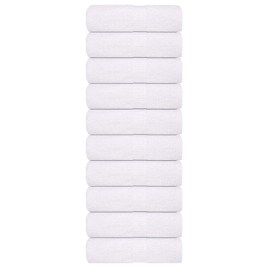 Vidaxl washandjes 10 stuks frogn wit 30x30 cm 100% katoen