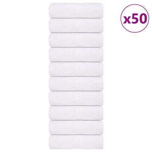 Vidaxl washandjes frogn 50 st 30x30 cm 360 g m² wit