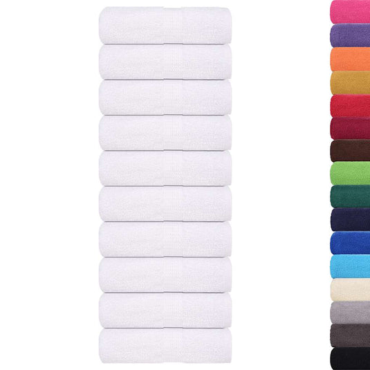 Vidaxl washandjes frogn 50 st 30x30 cm 360 g m² wit
