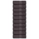Vidaxl washandjes frogn 10 st 30x30 cm 360 g m² antraciet