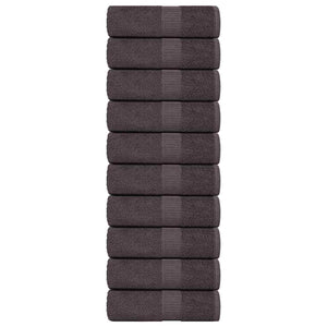 Vidaxl gastendoekjes frogn 10 st 30x50 cm 360 g m² antraciet