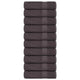 Vidaxl douchehanddoeken frogn 10 st 70x140 cm 360 g m² antraciet