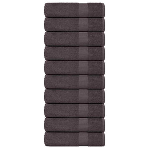 Vidaxl badhanddoeken frogn 10 st 100x150 cm 360 g m² antraciet