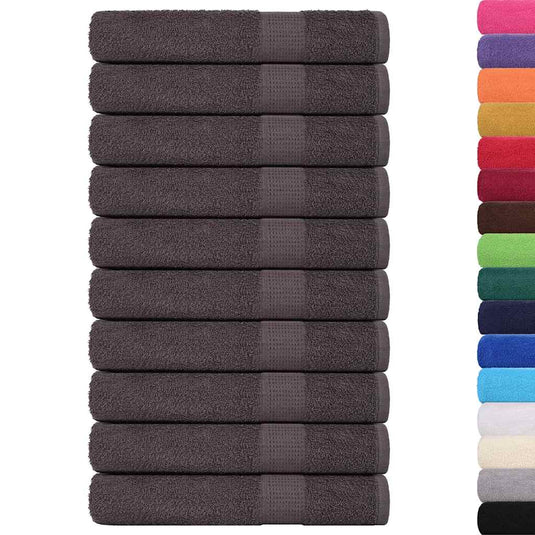 Vidaxl saunahanddoeken frogn 10 st 80x200 cm 360 g m² antraciet