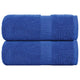 Vidaxl washandjes frogn 2 st 30x30 cm 360 g m² blauw
