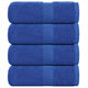 Vidaxl washandjes frogn 4 st 30x30 cm 360 g m² blauw