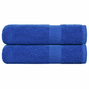 Vidaxl douchehanddoeken frogn 2 st 70x140 cm 360 g m² blauw