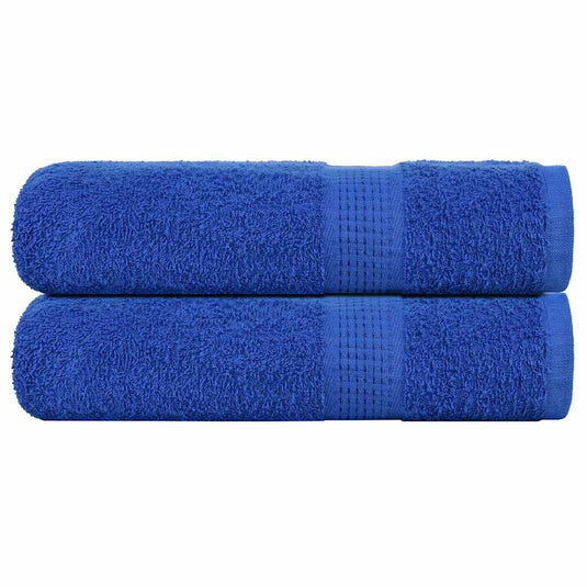 Vidaxl douchehanddoeken frogn 2 st 70x140 cm 360 g m² blauw