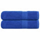 Vidaxl douchehanddoeken frogn 2 st 70x140 cm 360 g m² blauw