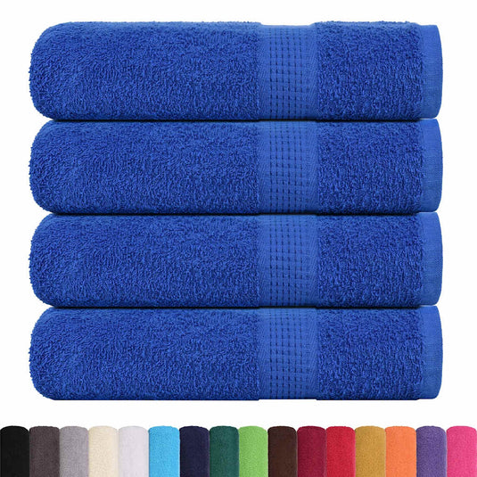 Vidaxl douchehanddoeken frogn 4 st 70x140 cm 360 g m² blauw