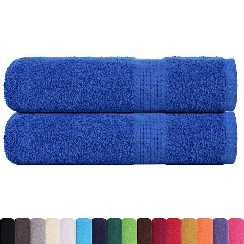 Load image into Gallery viewer, Vidaxl badhanddoeken frogn 2 st 100x150 cm 360 g m² blauw
