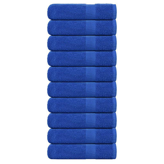 Vidaxl badhanddoeken frogn 10 st 100x150 cm 360 g m² blauw
