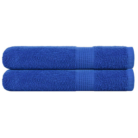 Vidaxl handdoeken frogn 2 st 100x200 cm 360 g m² blauw