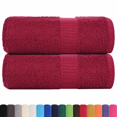 Vidaxl washandjes frogn 2 st 30x30 cm 360 g m² bordeaux