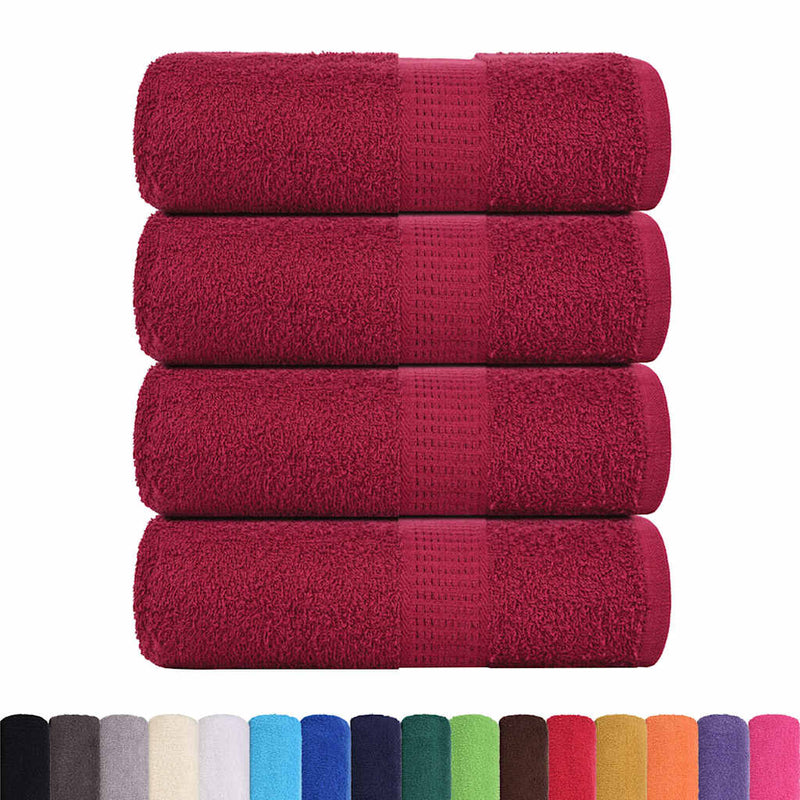 Load image into Gallery viewer, Vidaxl gastendoekjes frogn 4 st 30x50 cm 360 g m² bordeaux
