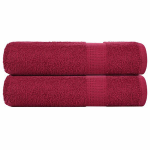 Vidaxl handdoeken frogn 2 st 50x100 cm 360 g m² bordeaux