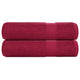 Vidaxl douchehanddoeken frogn 2 st 70x140 cm 360 g m² bordeaux