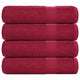 Vidaxl douchehanddoeken frogn 4 st 70x140 cm 360 g m² bordeaux