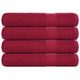 Vidaxl handdoeken frogn 4 st 100x200 cm 360 g m² bordeaux