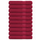 Vidaxl handdoeken frogn 10 st 100x200 cm 360 g m² bordeaux