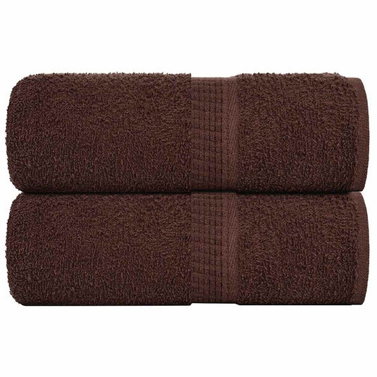Vidaxl washandjes frogn 2 st 30x30 cm 360 g m² bruin