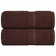 Vidaxl washandjes frogn 2 st 30x30 cm 360 g m² bruin