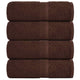 Vidaxl washandjes frogn 4 st 30x30 cm 360 g m² bruin