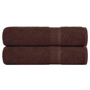 Vidaxl handdoeken frogn 2 st 50x100 cm 360 g m² bruin