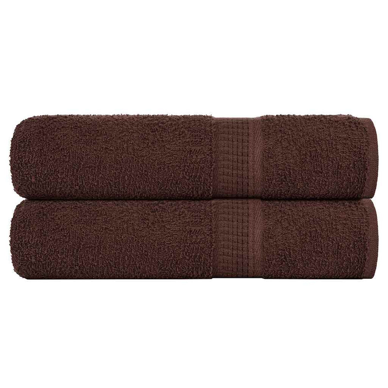 Load image into Gallery viewer, Vidaxl handdoeken frogn 2 st 50x100 cm 360 g m² bruin
