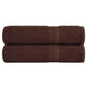 Vidaxl douchehanddoeken frogn 2 st 70x140 cm 360 g m² bruin