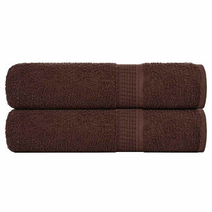 Vidaxl badhanddoeken frogn 2 st 100x150 cm 360 g m² bruin