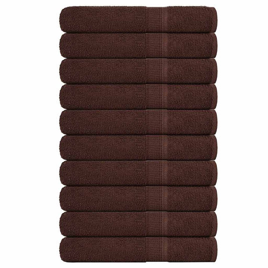 Vidaxl saunahanddoeken frogn 10 st 80x200 cm 360 g m² bruin