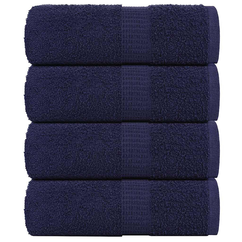 Load image into Gallery viewer, Vidaxl washandjes frogn 4 st 30x30 cm 360 g m² marineblauw
