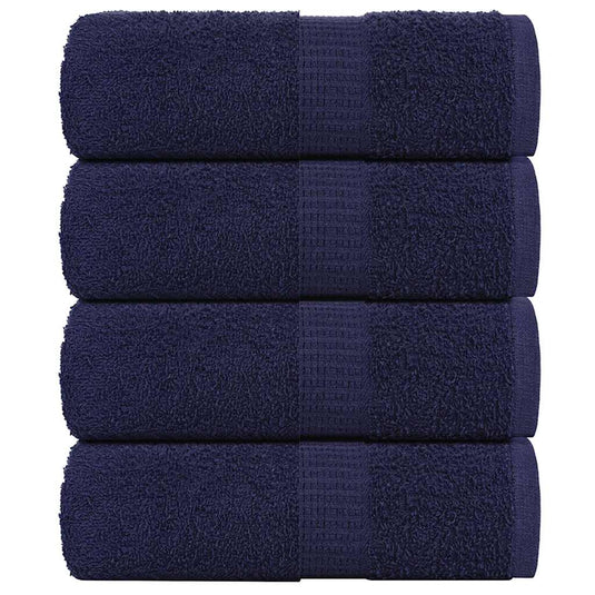 Vidaxl washandjes frogn 4 st 30x30 cm 360 g m² marineblauw