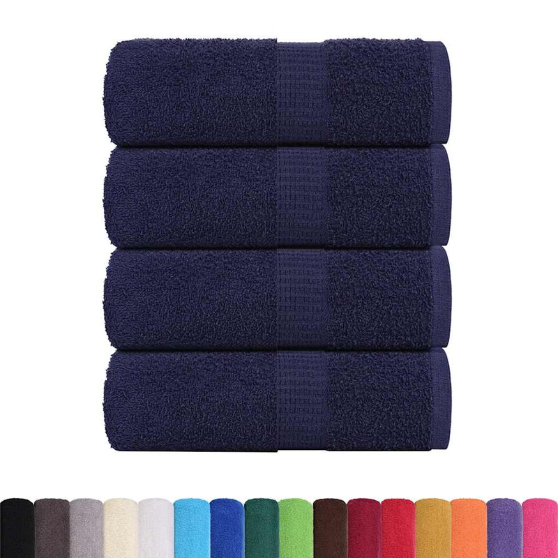 Load image into Gallery viewer, Vidaxl washandjes frogn 4 st 30x30 cm 360 g m² marineblauw
