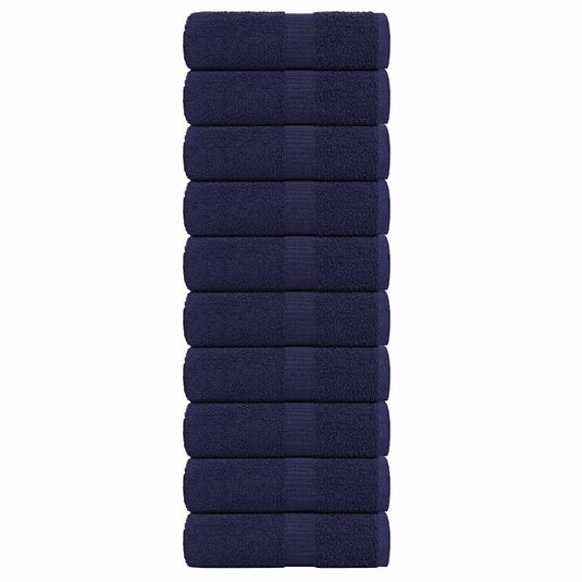 Vidaxl gastendoekjes frogn 10 st 30x50 cm 360 g m² marineblauw