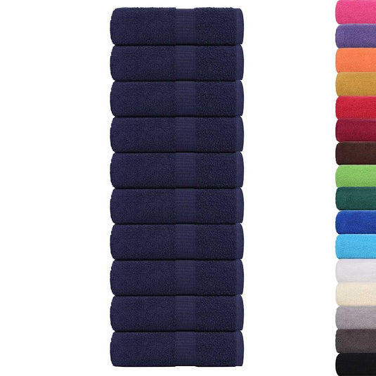 Vidaxl gastendoekjes frogn 10 st 30x50 cm 360 g m² marineblauw