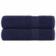 Vidaxl douchehanddoeken frogn 2 st 70x140 cm 360 g m² marineblauw