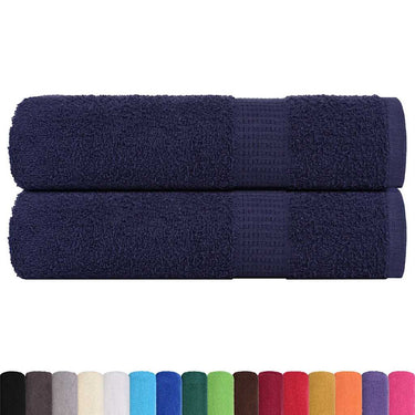 Vidaxl douchehanddoeken frogn 2 st 70x140 cm 360 g m² marineblauw