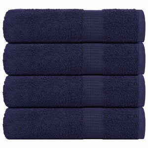 Vidaxl douchehanddoeken frogn 4 st 70x140 cm 360 g m² marineblauw