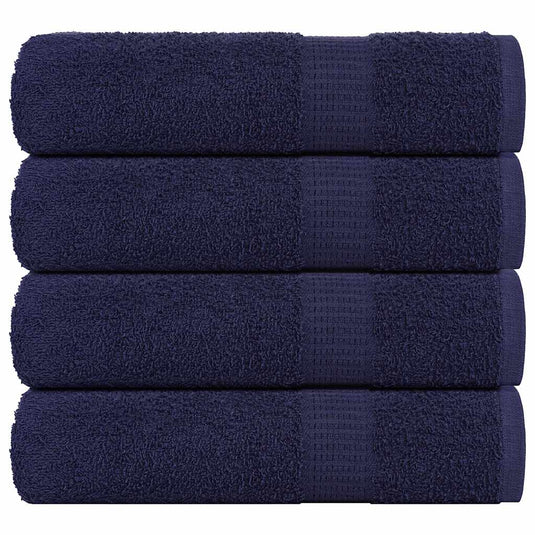 Vidaxl douchehanddoeken frogn 4 st 70x140 cm 360 g m² marineblauw