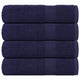 Vidaxl douchehanddoeken frogn 4 st 70x140 cm 360 g m² marineblauw